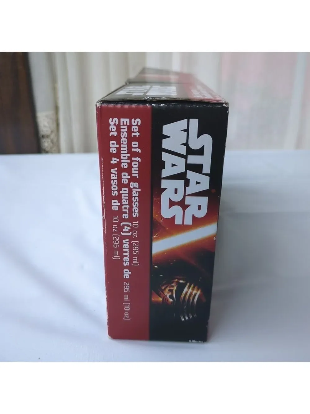 New Set of 4 Star Wars The Force Awakens 10 Oz Glasses Set B#IO